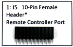 10-pin female header