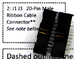 male ribbon connectors